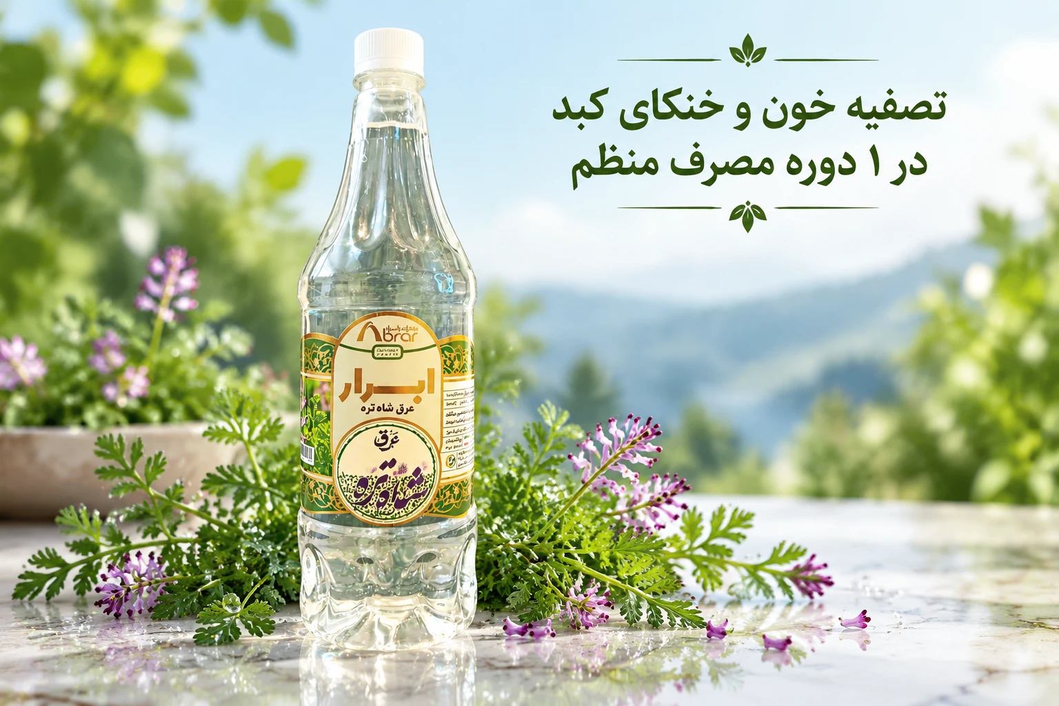 عرق شاه‌تره؛ تصفیه‌کننده خون، پاکسازی کبد، ضدخارش و اگزما و صفرابر در مکتب طب سنتی و اسلامی
